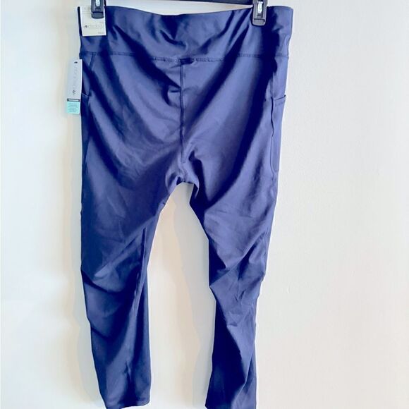 ID Ideology Women’s Blue Active Cropped Leggings, pant Dark Blue ,MSRP $35 - Picture 5 of 5